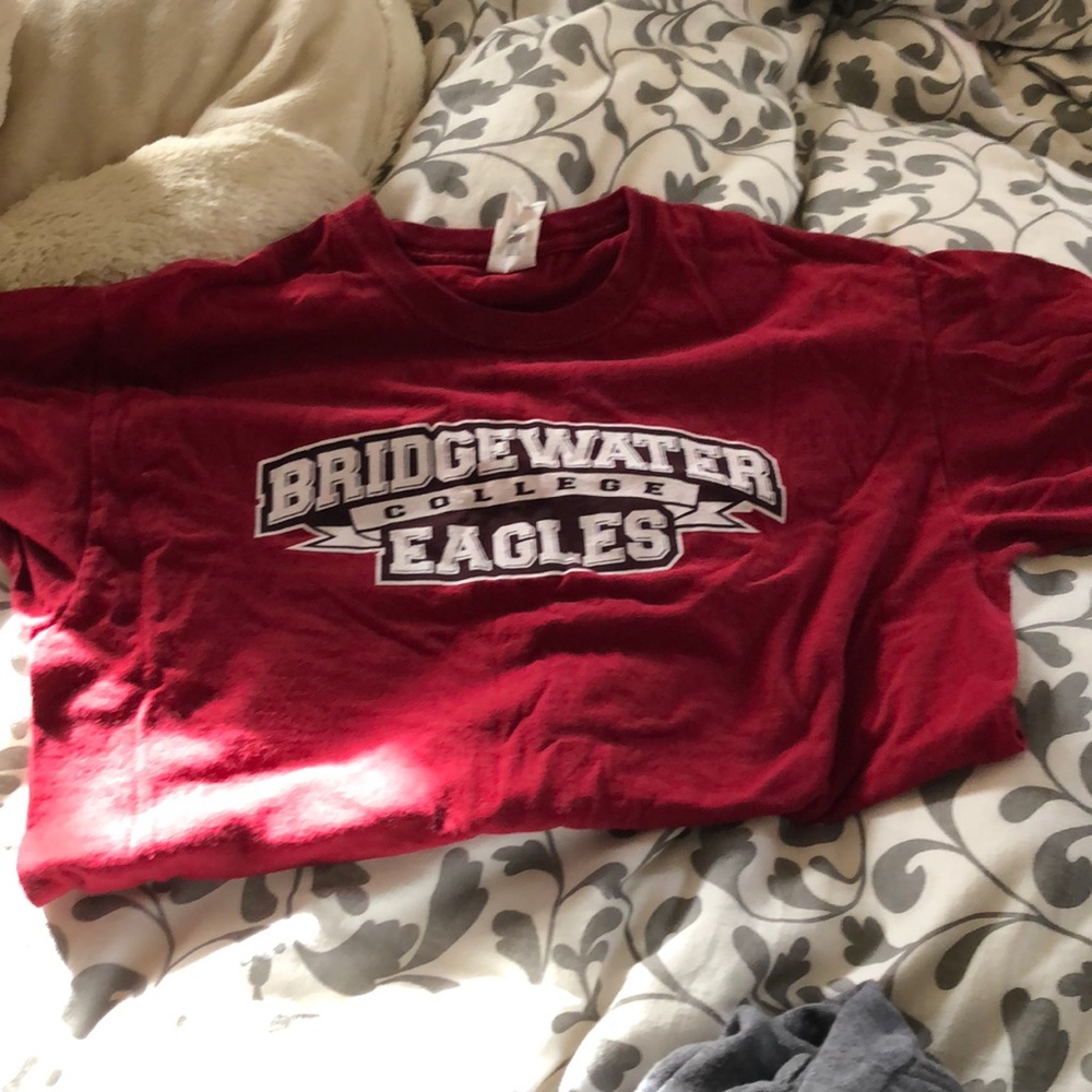 Red college shirt Bridgewater